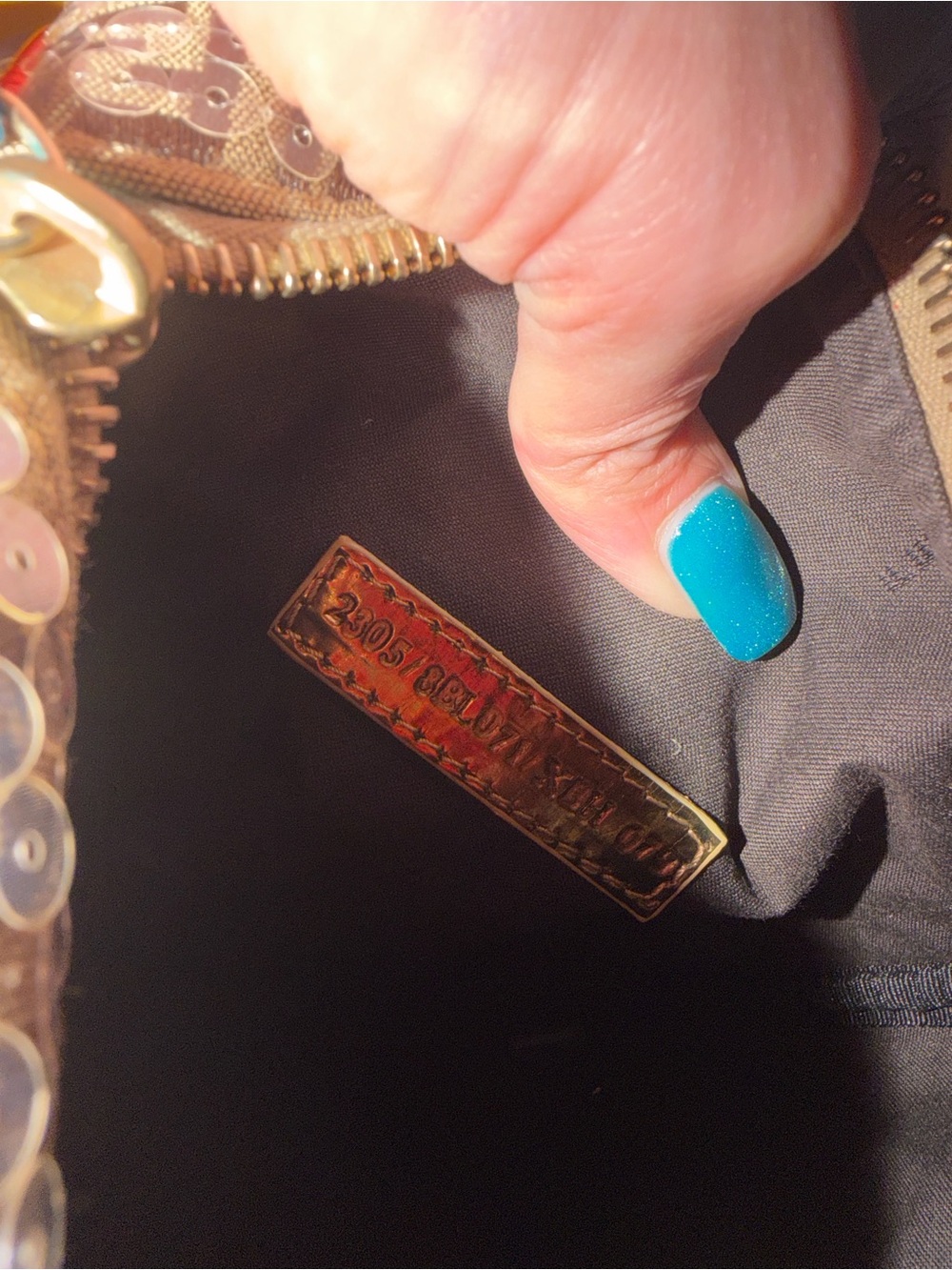Zucchino Sequin-Embellished Bauletto Boston Bag - Picture 11 of 13